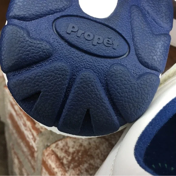 Propet Women's White Navy Mary Jane Therapeutic Walker Shoes size 9 W - Picture 9 of 16